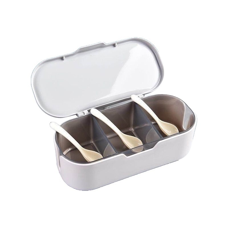 Set kutija za začine s poklopcem, plastični materijal; za čvrste začine; Šifra proizvoda T0100140; Izlazi u proljeće 2024; Moderni minimalistički stil