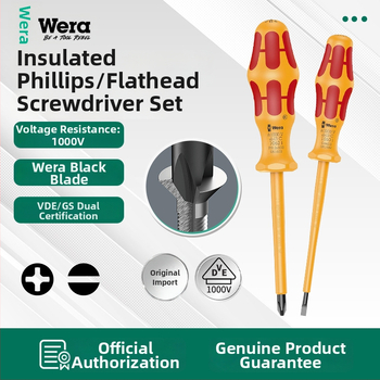 WERA izolovaná sada skrutkovačov — chróm-vanádová oceľ, nemagnetická, hmotnosť 0.15, PVC rukoväť