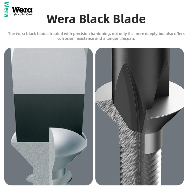 WERA izolovaná sada skrutkovačov — chróm-vanádová oceľ, nemagnetická, hmotnosť 0.15, PVC rukoväť