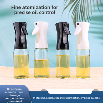 Zhengda Glass Γυάλινο μπουκάλι ψεκασμού λαδιού, δοχείο για ελαιόλαδο και μαγειρικό λάδι με αντλία ψεκασμού