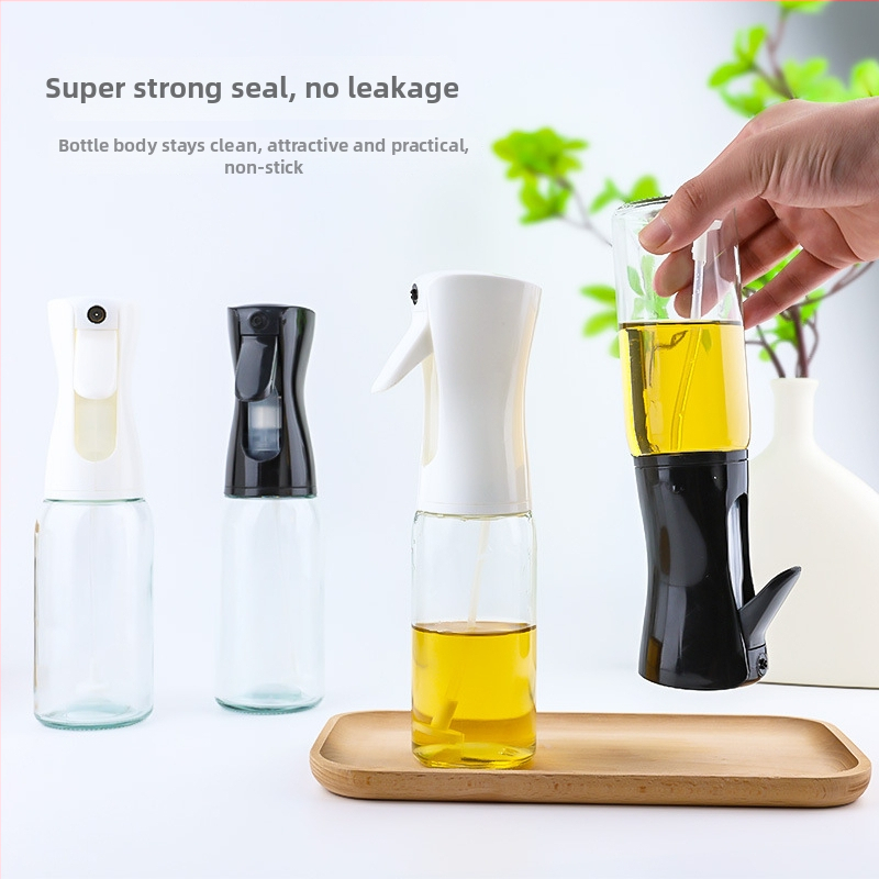Zhengda Glass Γυάλινο μπουκάλι ψεκασμού λαδιού, δοχείο για ελαιόλαδο και μαγειρικό λάδι με αντλία ψεκασμού