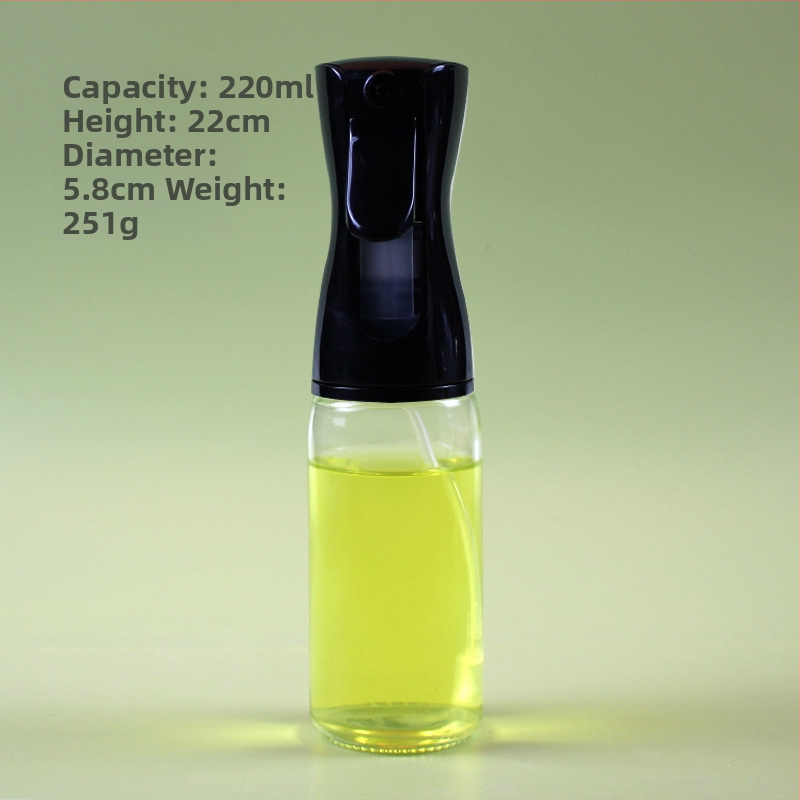 Zhengda Glass Γυάλινο μπουκάλι ψεκασμού λαδιού, δοχείο για ελαιόλαδο και μαγειρικό λάδι με αντλία ψεκασμού