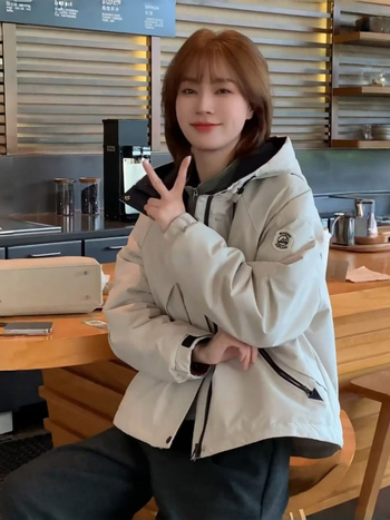 Jachetă pentru femei cu căptușeală de fleece, groasă, cu glugă, fermoar, croială lejeră – Iarna 2025