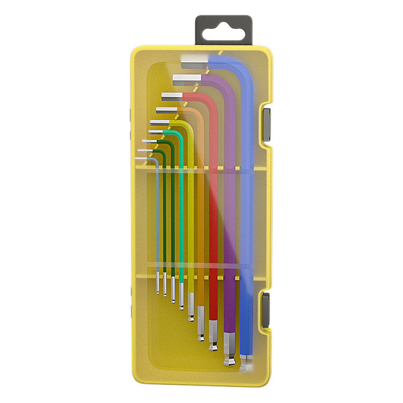 Sada vnútorných šesťhranných kľúčov, chróm-vanádiová oceľ Cr_V