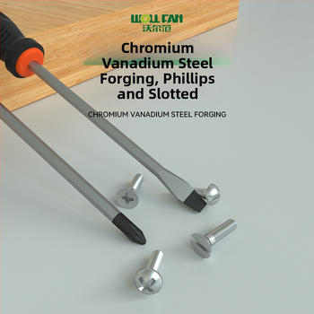 Set skrutkovačov Phillips a plochých – priemyselnej kvality, magnetické, izolované, Cr-V chróm-vanádiová oceľ, rúčkou s lepiacim povlakom