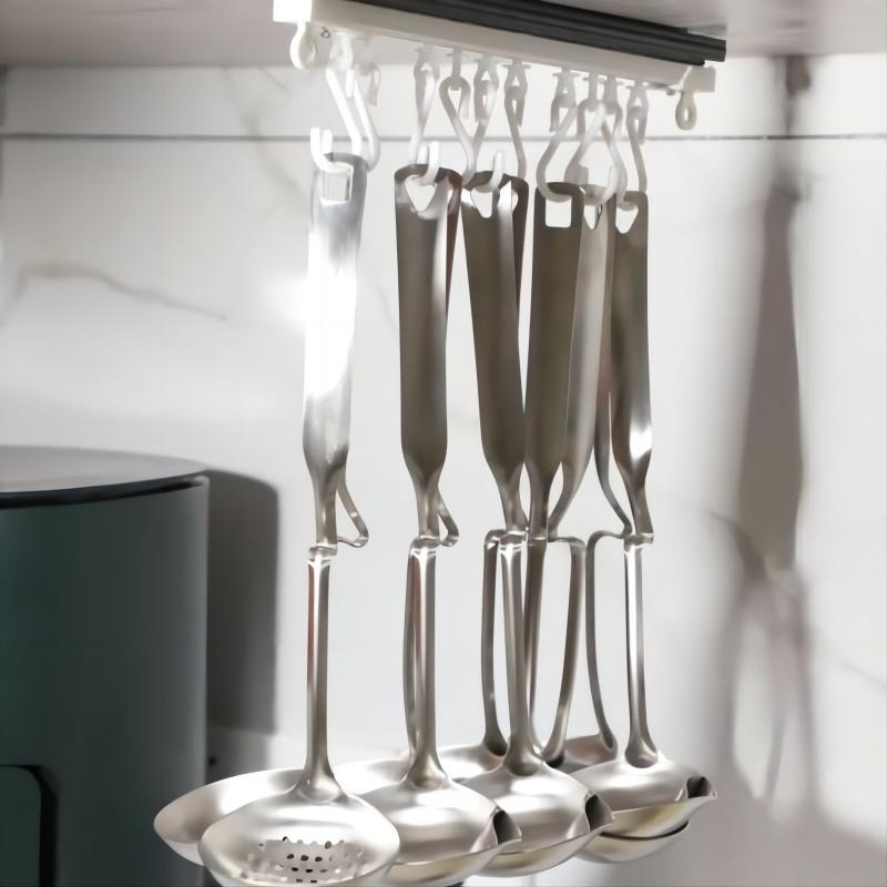 Raft de stocare a pungilor de condimente, clips de sigilare, montaj pe perete, fără găuri, din plastic