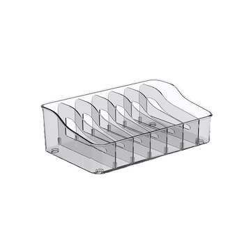 Organizator din plastic pentru borcane de condimente pe blat, cu compartimente multiple pentru condimente solide, stil modern minimalist, calitate premium