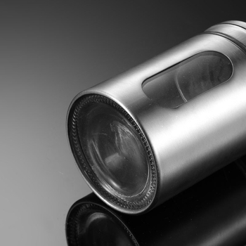 Borcan de condimente din sticlă cu suport pentru scobitori – recipient multifuncțional pentru condimente solide, pentru unelte de grătar