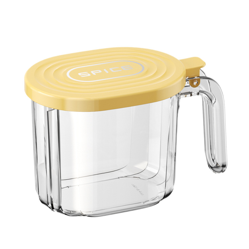 Cutie de condimente pentru uz casnic, sigilată și rezistentă la umiditate, recipient din plastic PET pentru condimente solide, capacitate 6 kg, stil modern minimalist