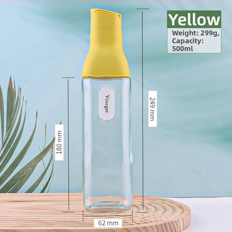 Sticlă de ulei din sticlă cu pulverizator acționat prin apăsare și deschidere/închidere automată. Potrivit pentru ulei, sos de soia și oțet. Material: sticlă; Brand: Dashun glass; Personalizare logo disponibil; Stil: modern minimalist.