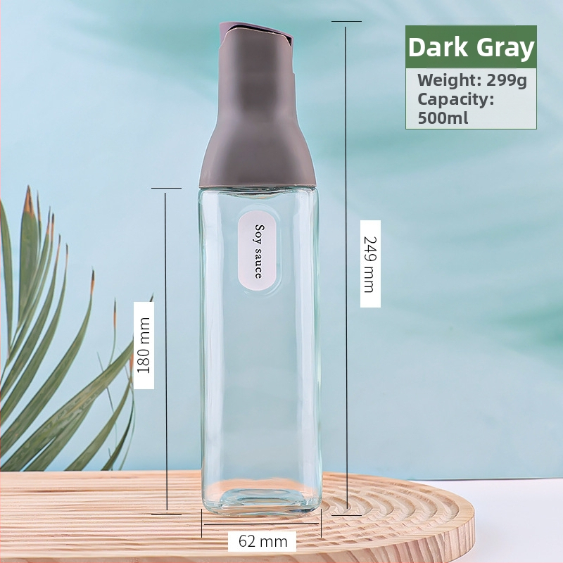 Sticlă de ulei din sticlă cu pulverizator acționat prin apăsare și deschidere/închidere automată. Potrivit pentru ulei, sos de soia și oțet. Material: sticlă; Brand: Dashun glass; Personalizare logo disponibil; Stil: modern minimalist.