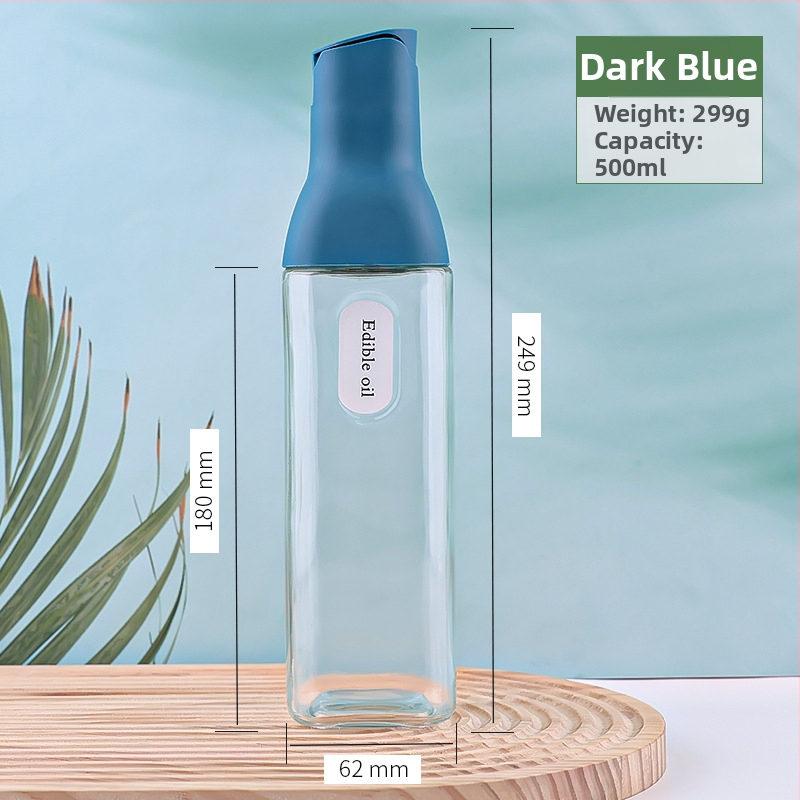 Sticlă de ulei din sticlă cu pulverizator acționat prin apăsare și deschidere/închidere automată. Potrivit pentru ulei, sos de soia și oțet. Material: sticlă; Brand: Dashun glass; Personalizare logo disponibil; Stil: modern minimalist.