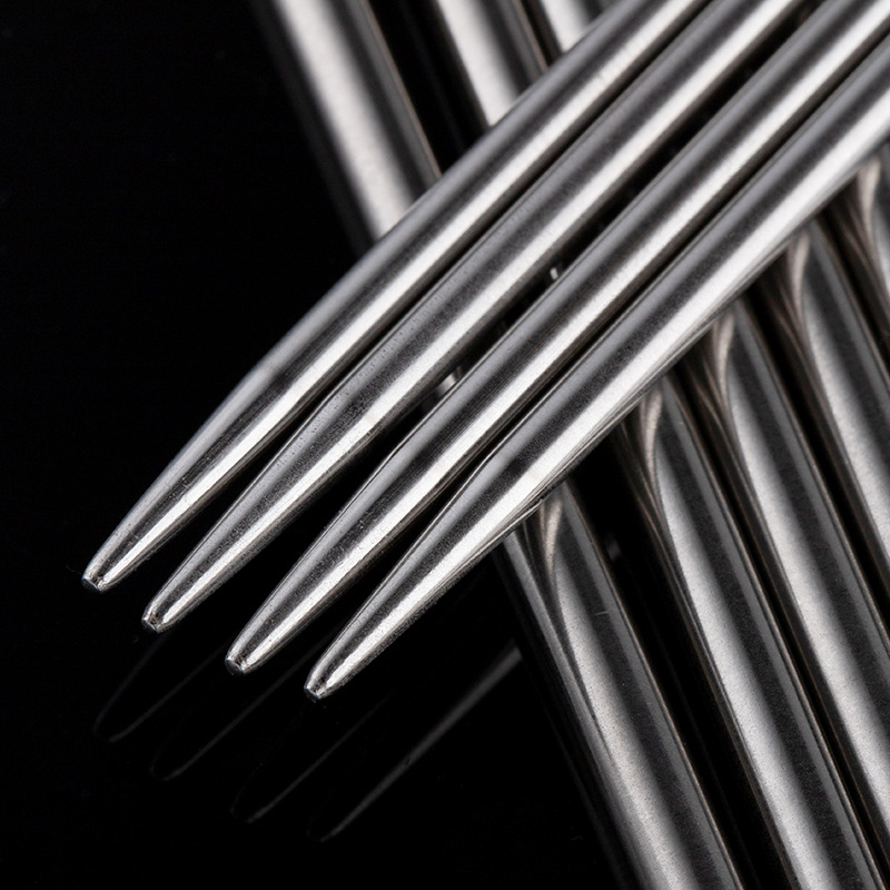 FEIFAN bețe de tricot din oțel inoxidabil, drepte, pentru fir de lână, ideale pentru cardigane