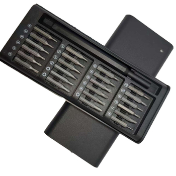 Set de șurubelnițe magnetice 24-in-1, pentru reparări telefoane mobile, oțel S2, 192 g