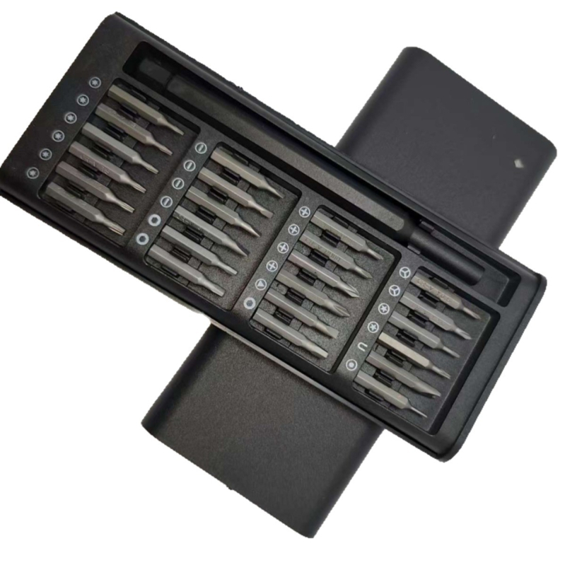 Set de șurubelnițe magnetice 24-in-1, pentru reparări telefoane mobile, oțel S2, 192 g