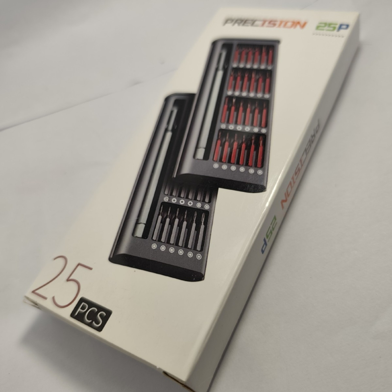 Set de șurubelnițe magnetice 24-in-1, pentru reparări telefoane mobile, oțel S2, 192 g