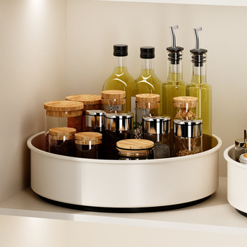 Raft rotativ pentru condimente - suport de bucătărie din metal, multifuncțional pentru ulei, sare, sos și oțet
