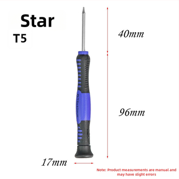 Viacúčelová presná skrutkovač na opravu mobilných telefónov, z CR-V chróm-vanádiovej ocele, izolovaná, magnetická, hmotnosť 0.08