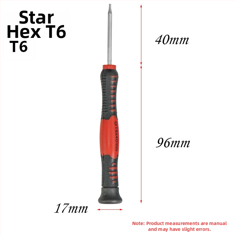 Viacúčelová presná skrutkovač na opravu mobilných telefónov, z CR-V chróm-vanádiovej ocele, izolovaná, magnetická, hmotnosť 0.08