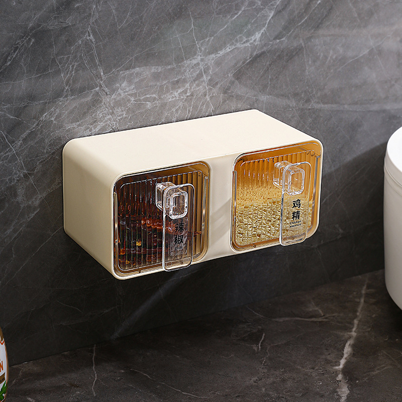 Set de recipiente pentru condimente din plastic – condimente solide – stil minimalist modern – calitate Premium – lansat în iarna 2023