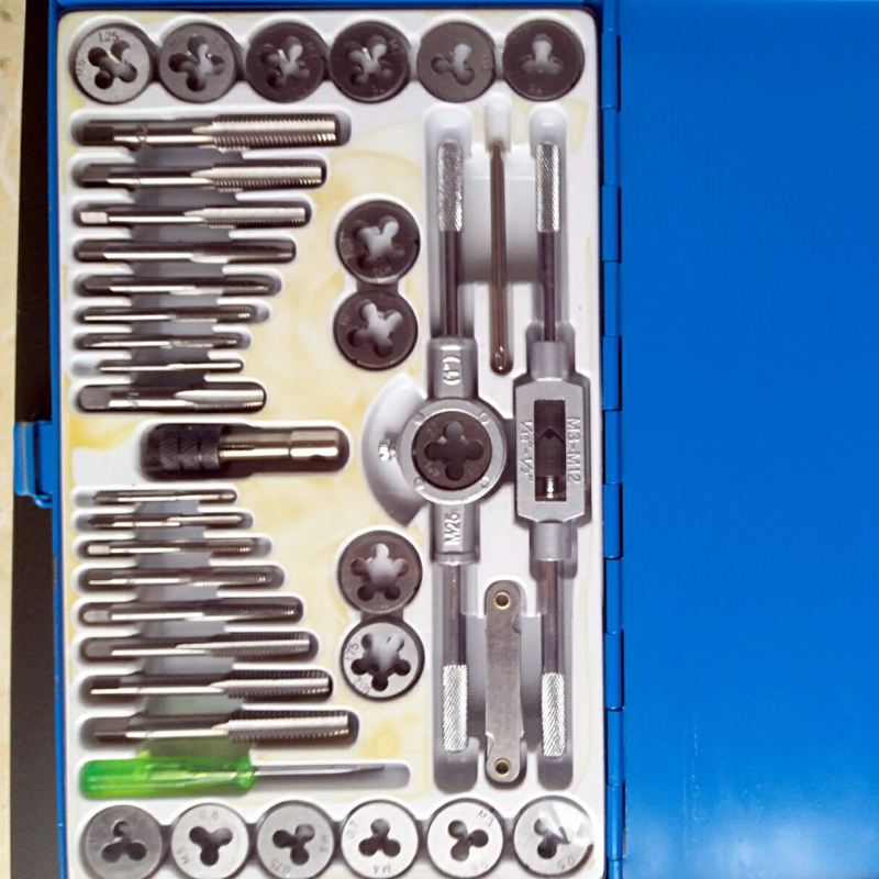 Set pentru filetare și chei cu placă Yangzi, pas 2, greutate 0,55 kg, cantitate minimă 1 pachet