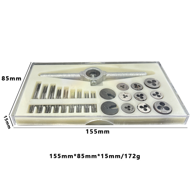 Mini 31-Piece Metric Tap and Die Set