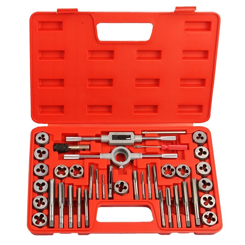 Set od 40 komada za metricke i imperijalne navoje, ručni tap i die set