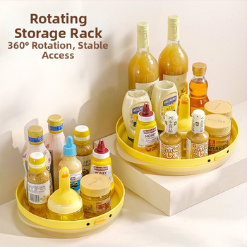 Star πλαστικός περιστρεφόμενος ράφι μπαχαρικών – οργανωτής για μπουκάλια σάλτσας σόγιας και ξιδιού, μοντέρνο μινιμαλιστικό στυλ, προέλευση Zhejiang