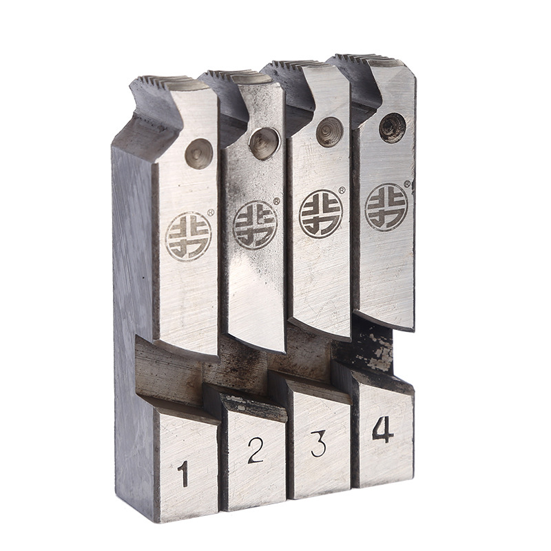 Електрически комплект матрици за резба за тръби от неръждаема стомана – високоскоростна стомана, зъби за резбова машина North Force