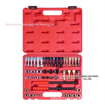 VIKTEC Set de 48 de piese pentru repararea filetelor auto – taps and dies, eliminare rugină