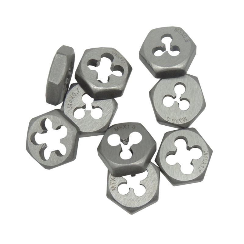 Set za navojne alate – šesterokutni, 20 kom, metrički standard, čelik 45, model 001, za ručnu uporabu