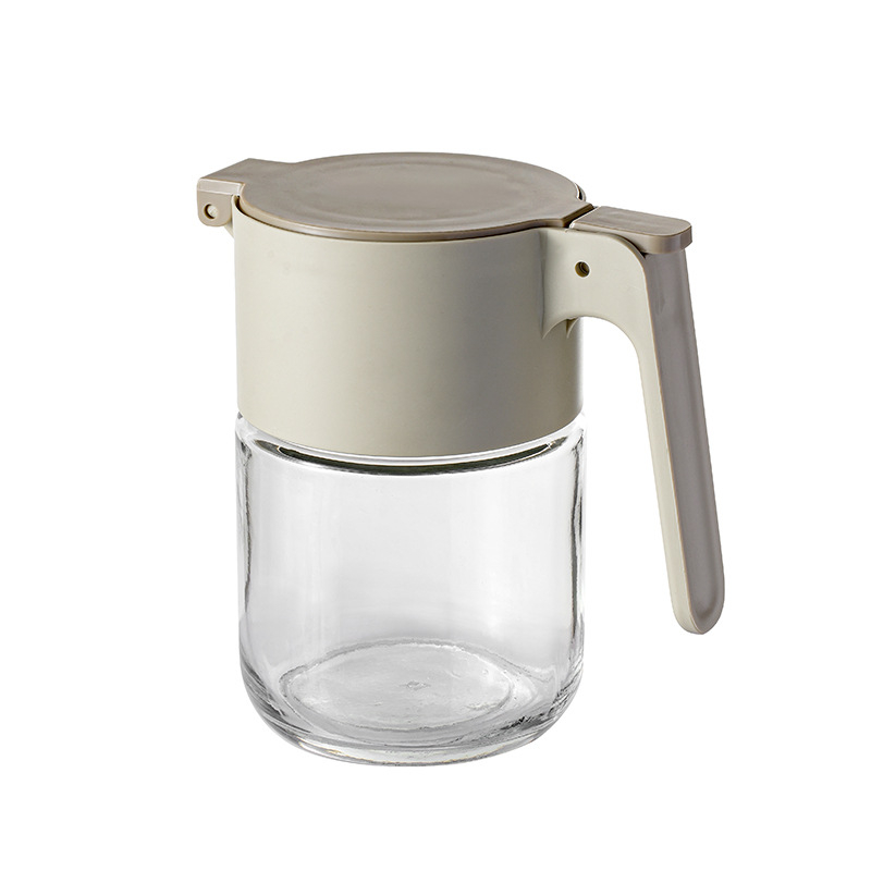 Tuoke γυάλινο μπουκάλι λαδιού με σχεδίαση βαρύτητας, αυτόματη λειτουργία ανοίγματος-κλεισίματος, αδιάβροχο και με μεγάλη χωρητικότητα για λάδι και καρυκεύματα.