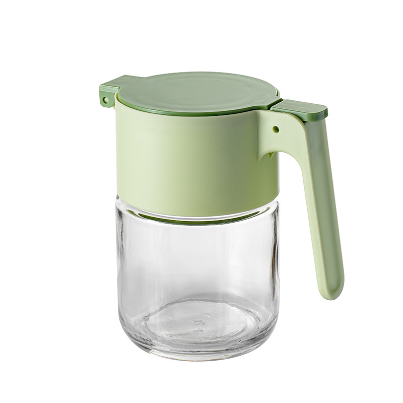 Tuoke γυάλινο μπουκάλι λαδιού με σχεδίαση βαρύτητας, αυτόματη λειτουργία ανοίγματος-κλεισίματος, αδιάβροχο και με μεγάλη χωρητικότητα για λάδι και καρυκεύματα.