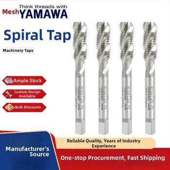 Yamawa Set pentru filetare pe mașini | oțel rapid cu cobalt; canelură spirală dreaptă; pentru găurire și filetare