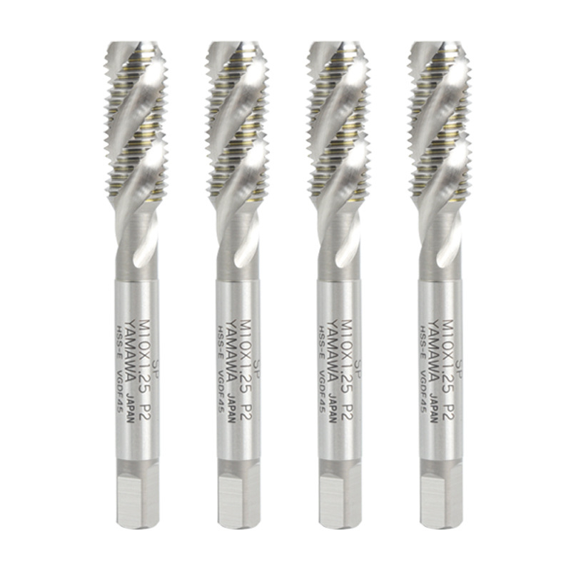 Yamawa Set pentru filetare pe mașini | oțel rapid cu cobalt; canelură spirală dreaptă; pentru găurire și filetare