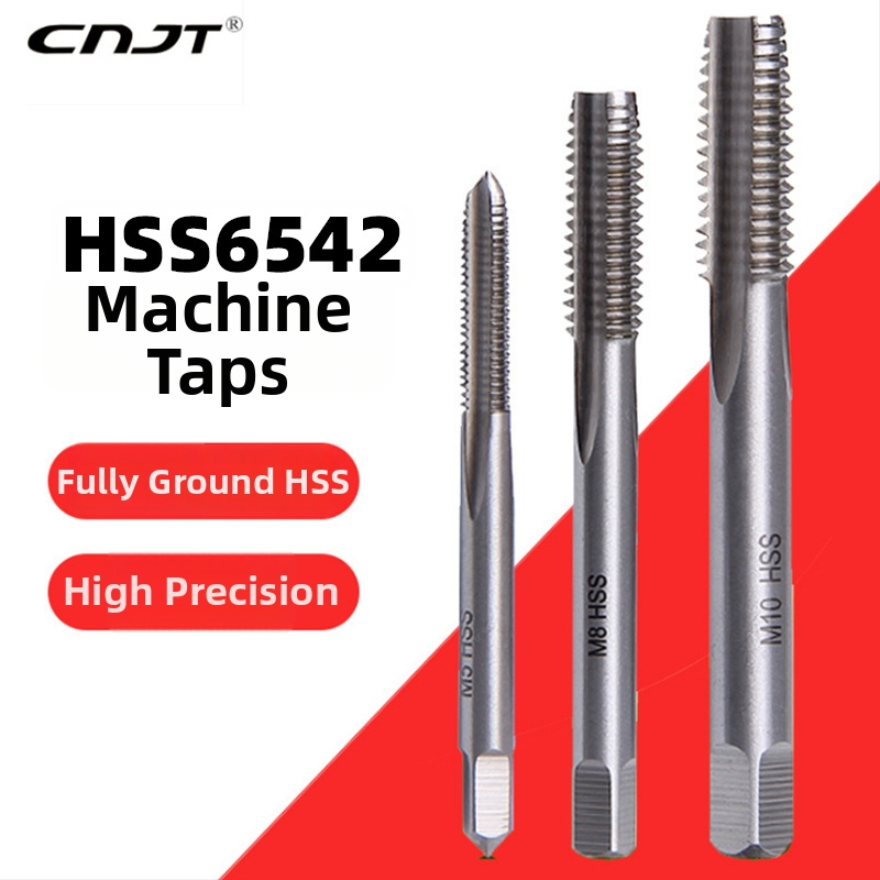 Strojné závitovače s rovným drážkami, 6542 rýchla oceľ, úplne brúsené