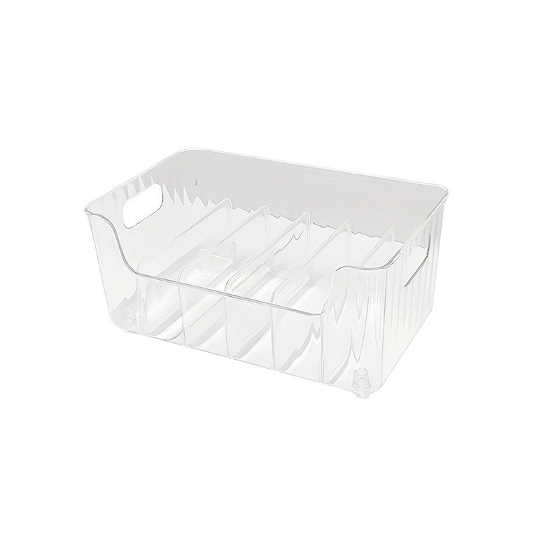 Raft de plastic pentru depozitare pungi de condimente, cu mai multe compartimente, montaj fără găuri.