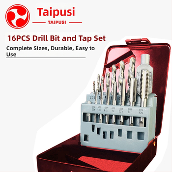 Tapus 16-dielny set závitových vrtákov – presné závity