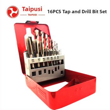 Tapus 16-dielny set závitových vrtákov – presné závity