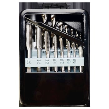 Tapus комплект за нарязване на резби, 16 части, прецизни резбови свредла