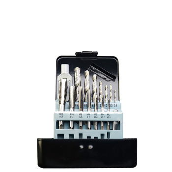 Tapus комплект за нарязване на резби, 16 части, прецизни резбови свредла