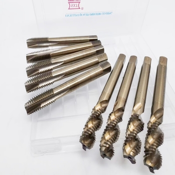 SXT HSS-Co Spiral Machine Tap, cobalt-containing high-speed steel, spiral flute