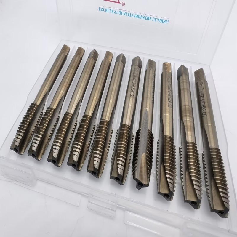 SXT HSS-Co Spiral Machine Tap, cobalt-containing high-speed steel, spiral flute