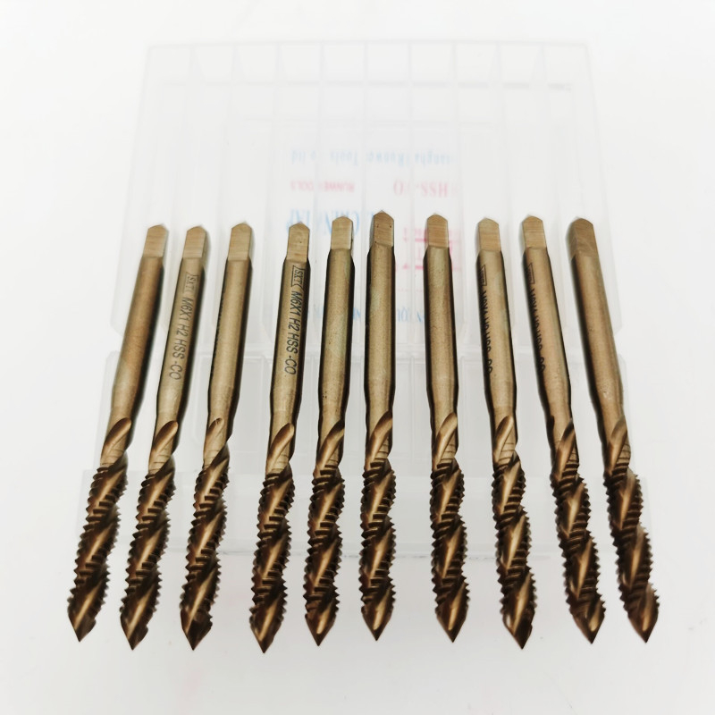 SXT HSS-Co Spiral Machine Tap, cobalt-containing high-speed steel, spiral flute