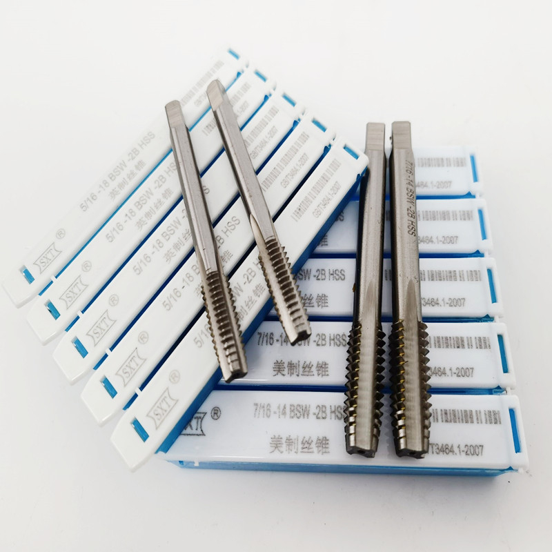 BSW strojni navojni alat, britanski standard, brzo čelik, ravna žljeb, Zinc Shen SXT