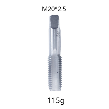 Hand taps set, metric coarse-thread, straight-flute, M3–M12, hardened and ground for through-hole tapping
