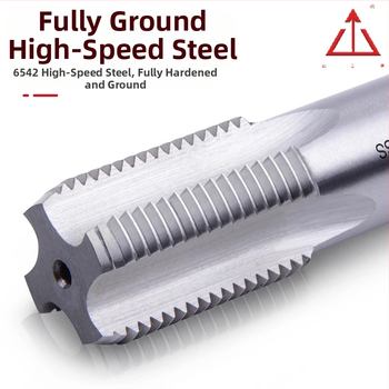 Tap pentru filet de țeavă, cilindric, unghi 55°, oțel rapid RCZG, pentru strung CNC