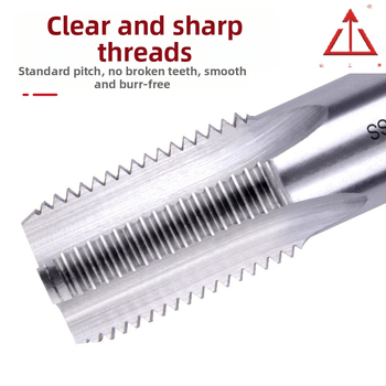 Tap pentru filet de țeavă, cilindric, unghi 55°, oțel rapid RCZG, pentru strung CNC