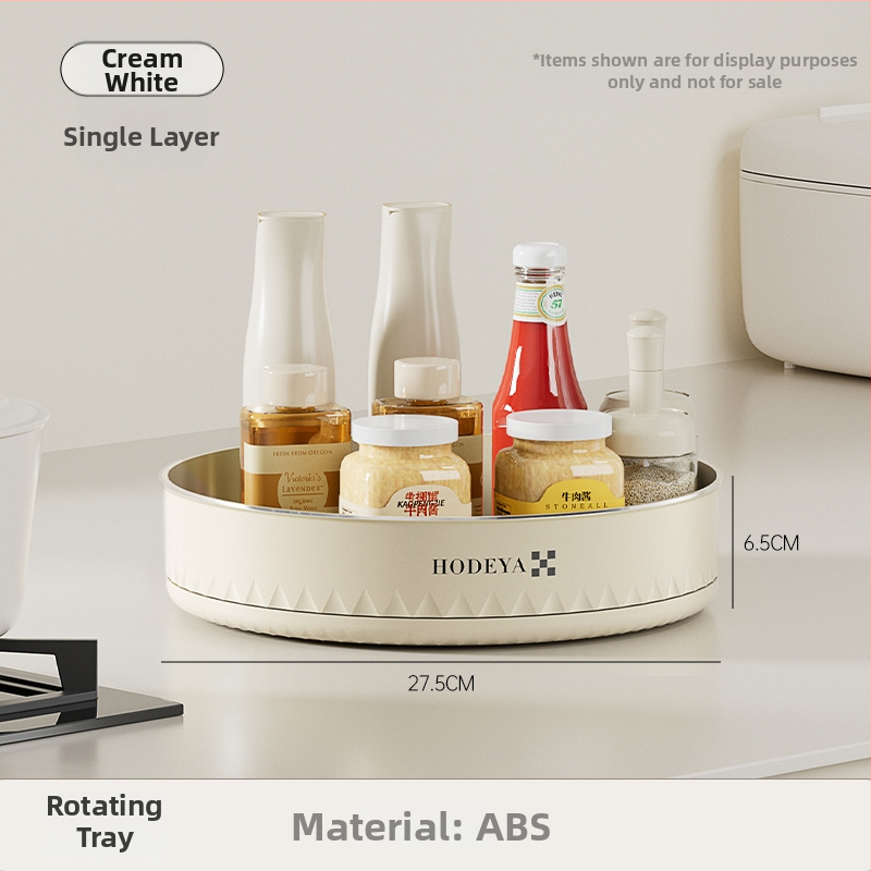 360° otáčajúci stojan na korenie pre stolné použitie, s dvomi úrovňami, z plastu