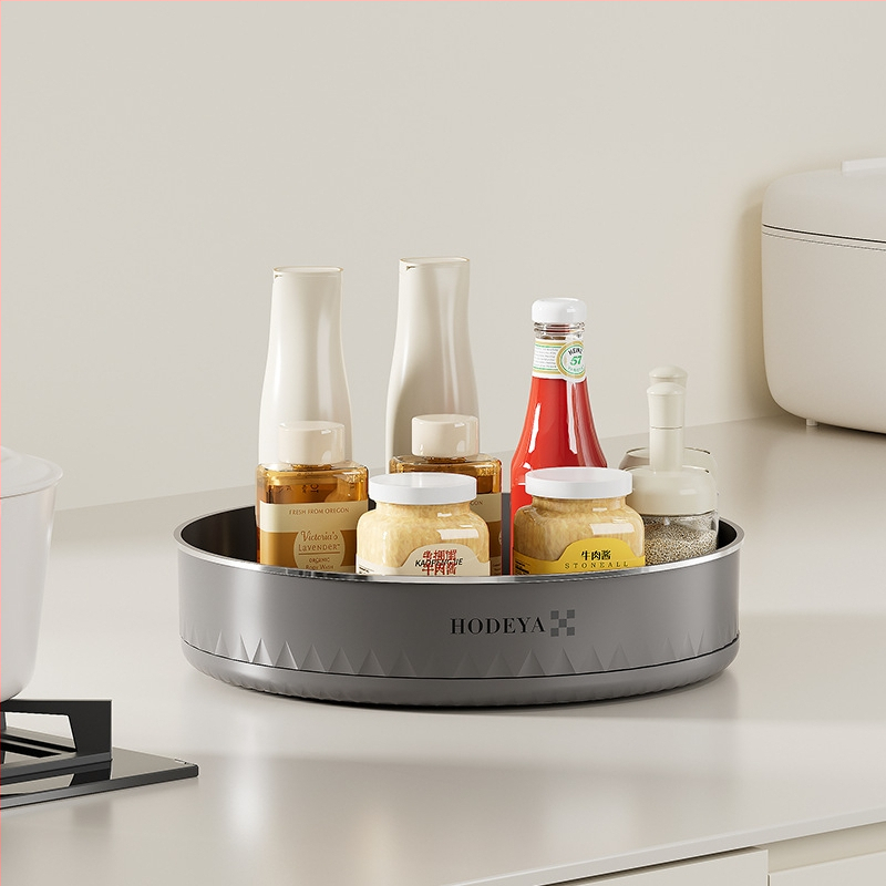 360° otáčajúci stojan na korenie pre stolné použitie, s dvomi úrovňami, z plastu